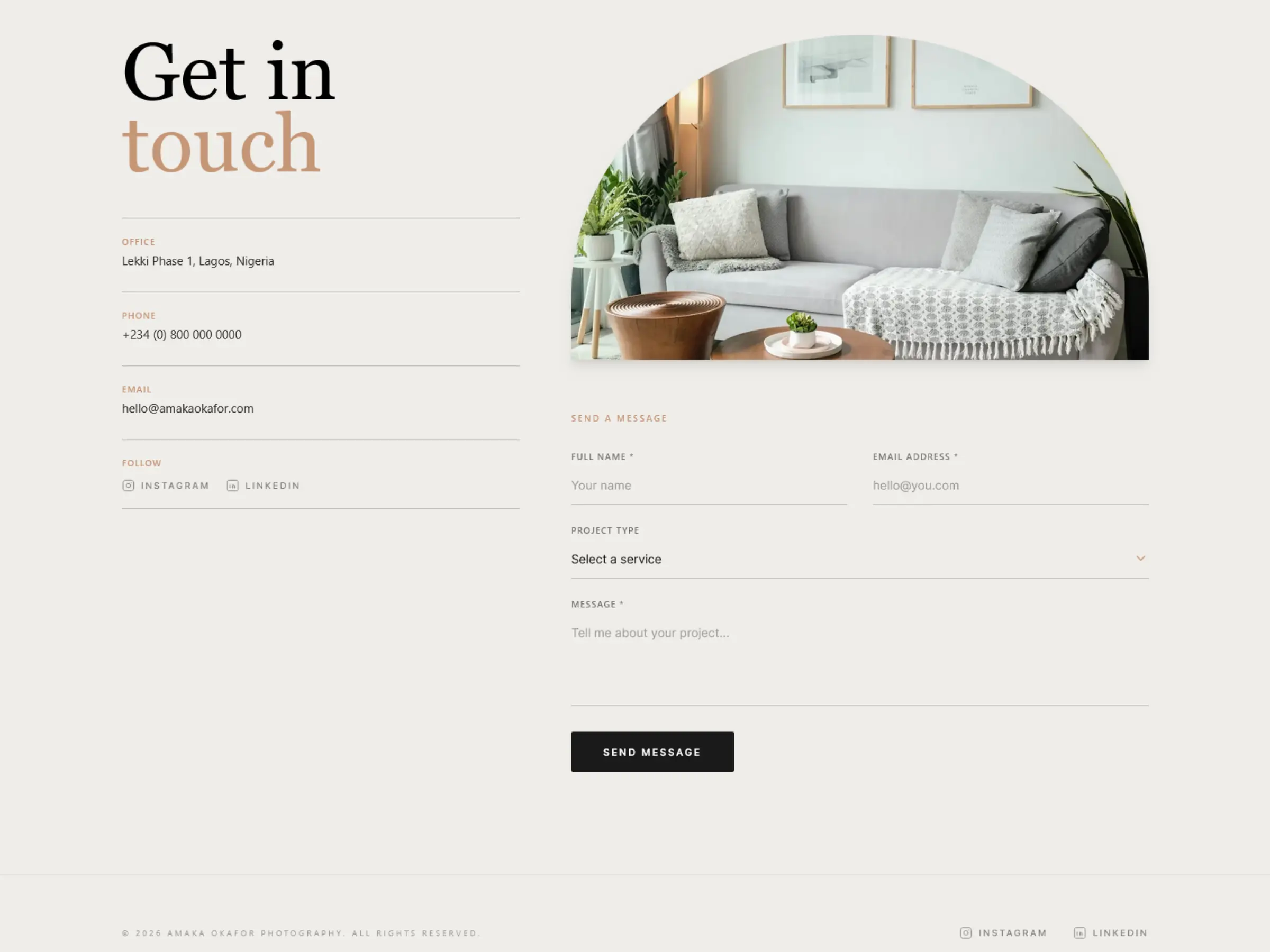 Amaka Okafor Contact Image