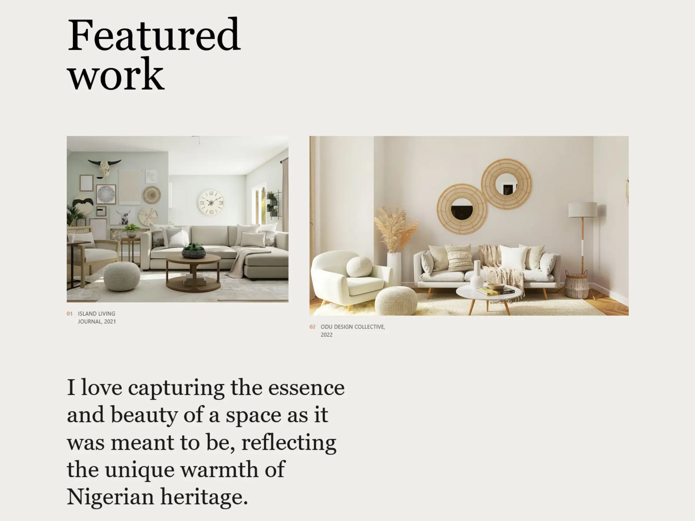 Amaka Okafor Featured Work