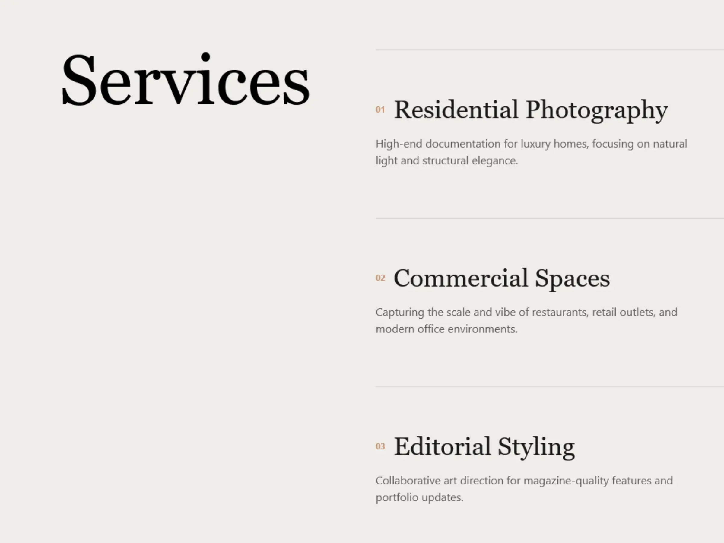 Amaka Okafor Services Section