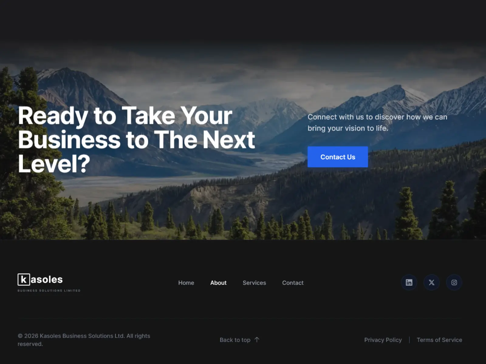 Kasoles CTA & Footer