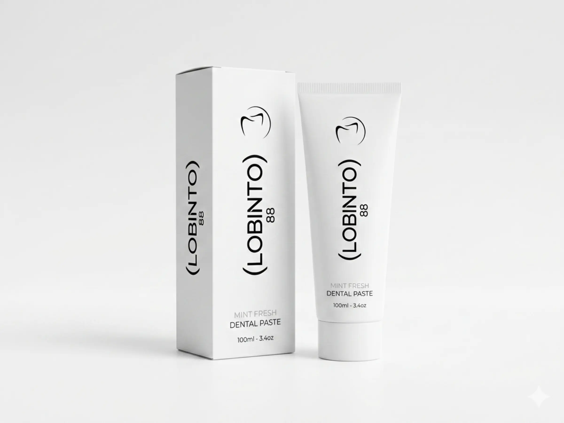 Lobinto toothpaste packaging