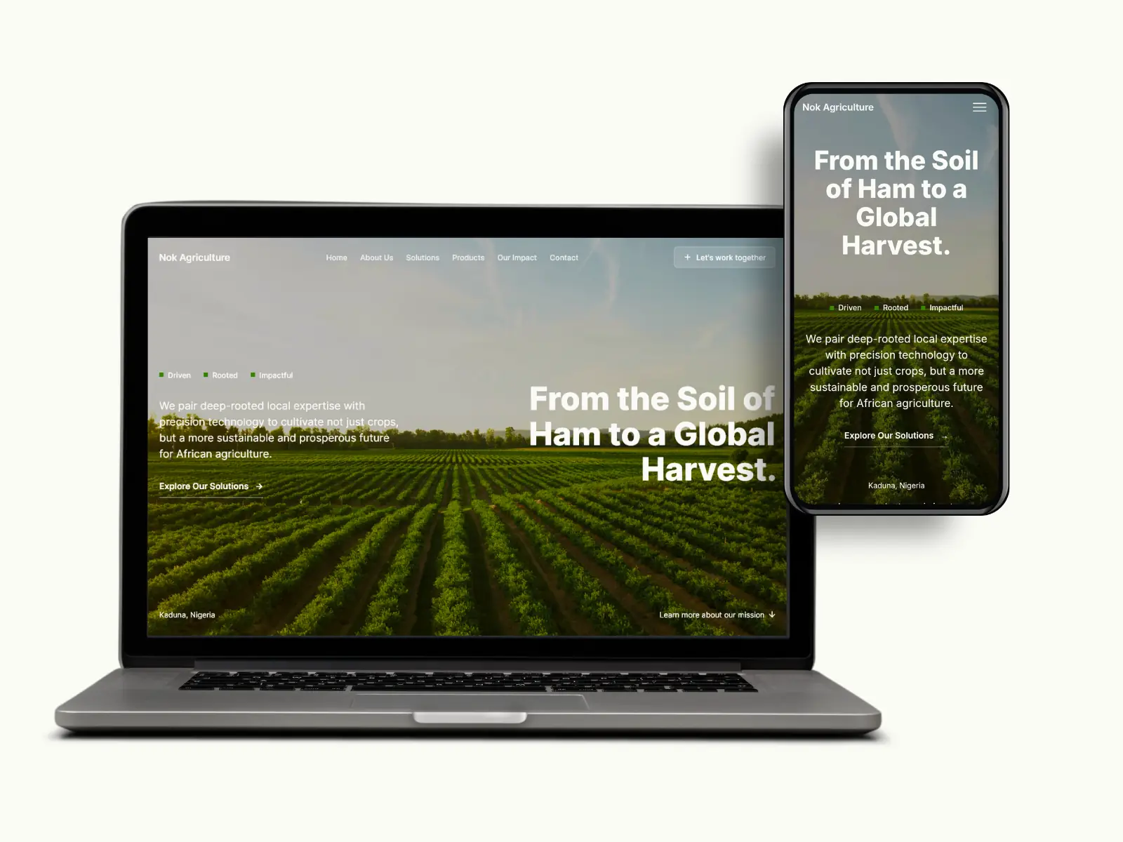Nok Agriculture products page