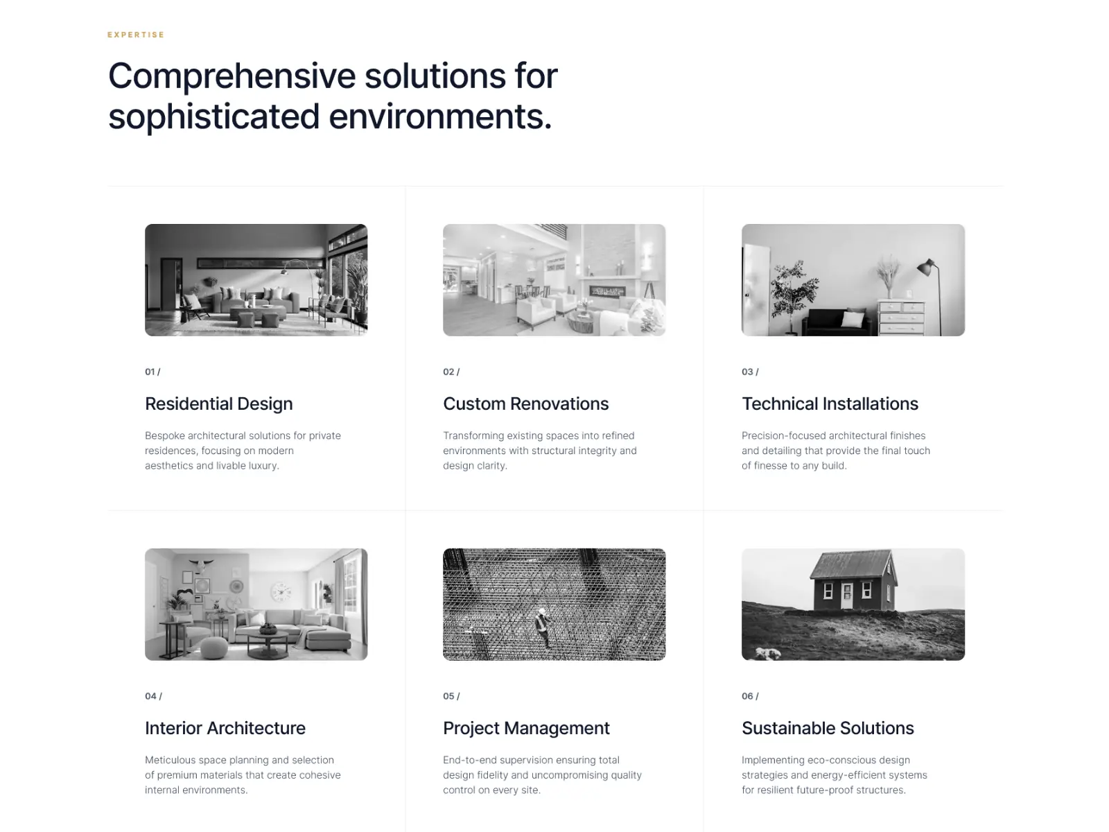 VELLURE studio solutions section